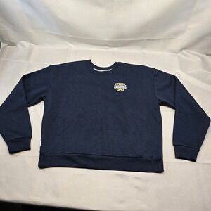 Antigua UofM Women Navy Blue‎ 2023 Football Champion Crewneck Sweatshirt  XL